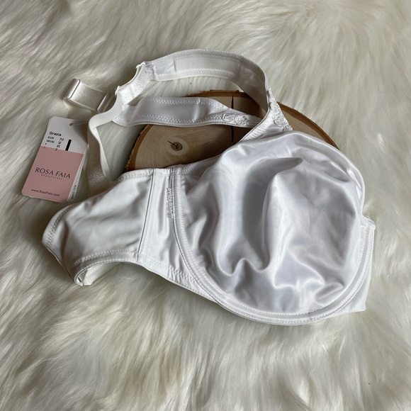 Rosa Faia Grazie White Underwired Full Cup Bra - Picture 3 of 6
